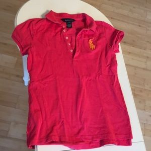 Ralph Lauren pink polo size extra small